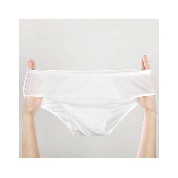 Men’s XXL Cotton Underwear Briefs- 7 Pairs White Disposable Size XXL - Picture 7 of 11